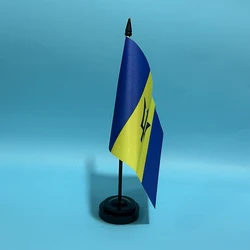 Bandera de escritorio Barbados en poliéster para oficina