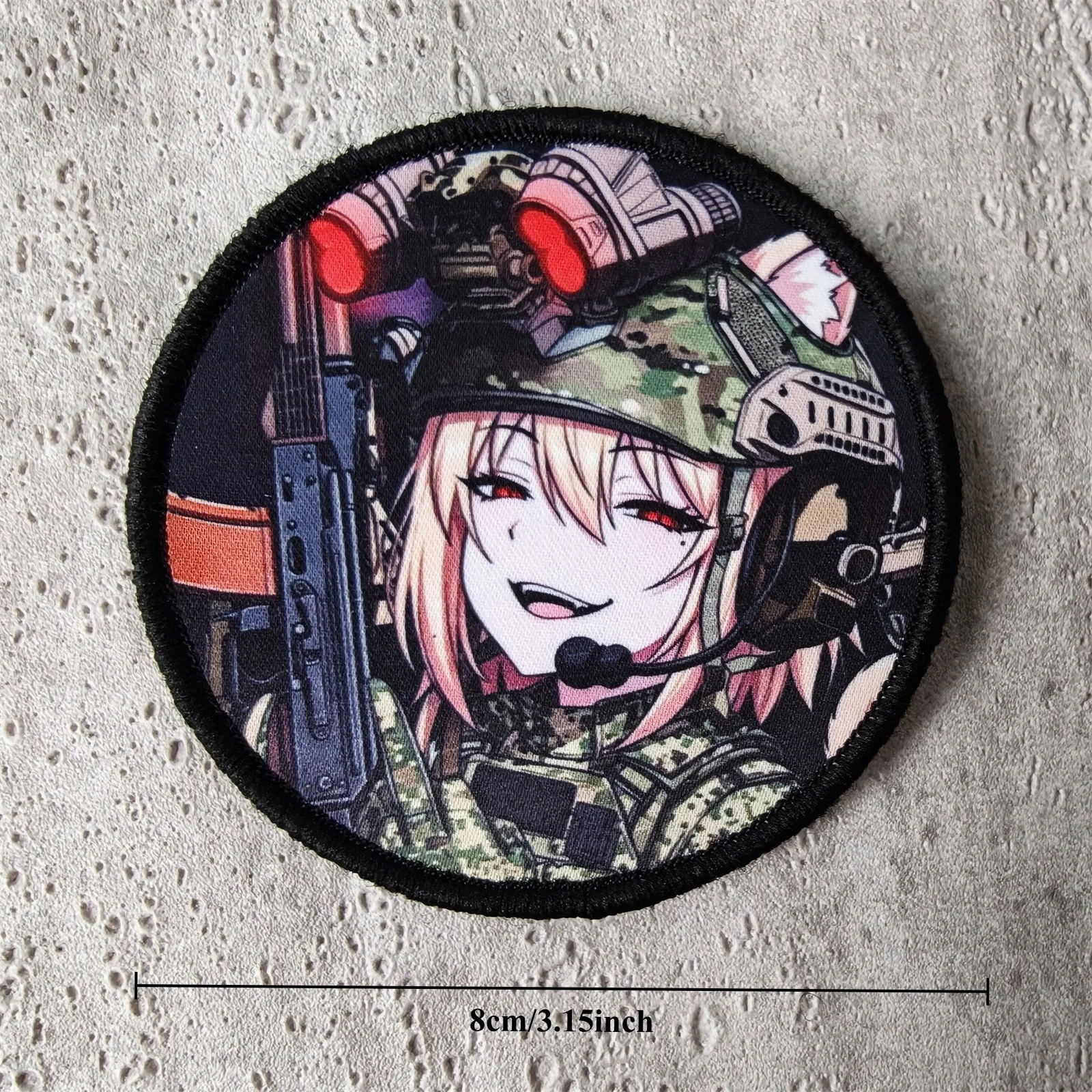 Parche táctico de moral anime con velcro para mochila y chaleco - imagen 4