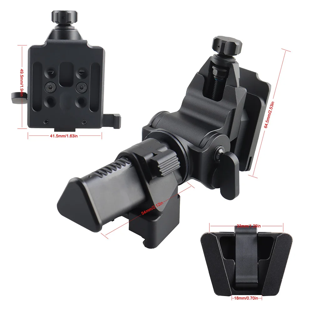 Soporte NVG abatible para casco con monocular ajustable - imagen 3