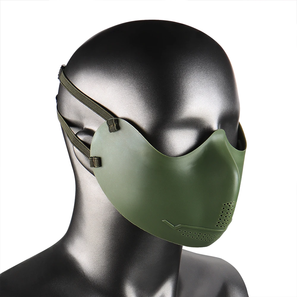 Máscara táctica de paintball con calavera – Protección facial media - imagen 5