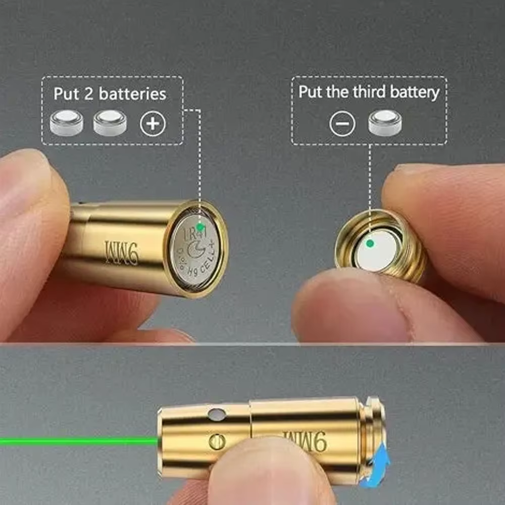 Cartucho láser rojo y verde de entrenamiento táctico para pistola - imagen 4