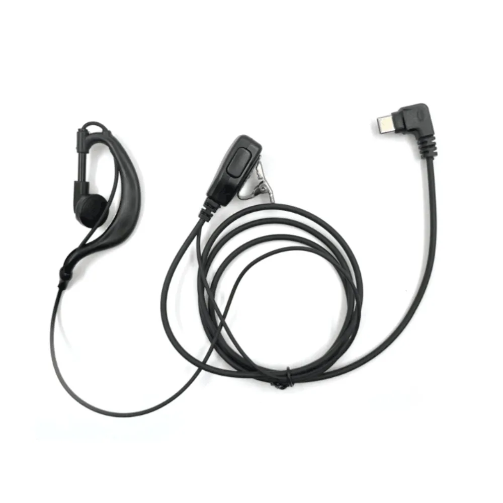Detalle del cable trenzado grueso del auricular