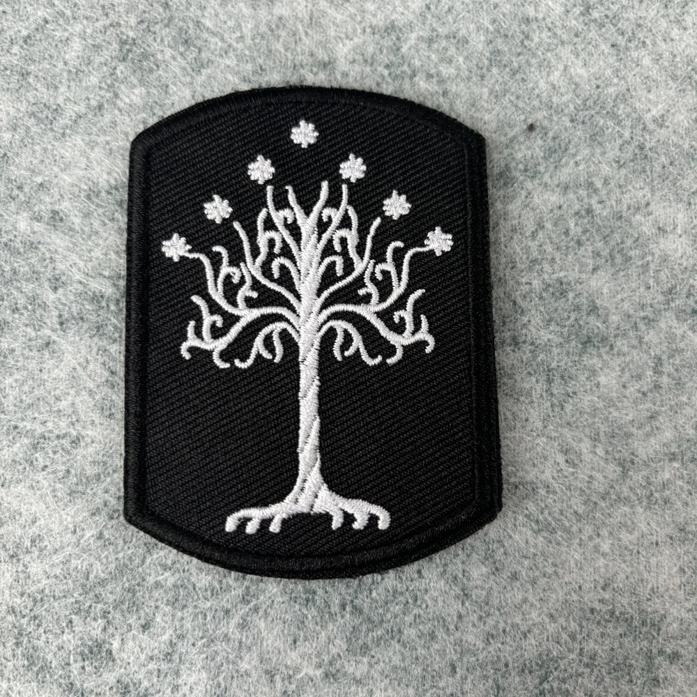 Parche bordado árbol de Gondor – Moral militar táctica gancho y bucle - imagen 5