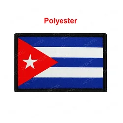 Parche PVC bandera Cuba reflectante IR apliques rayas hombros