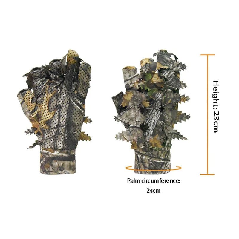 Guantes con patrón de camuflaje