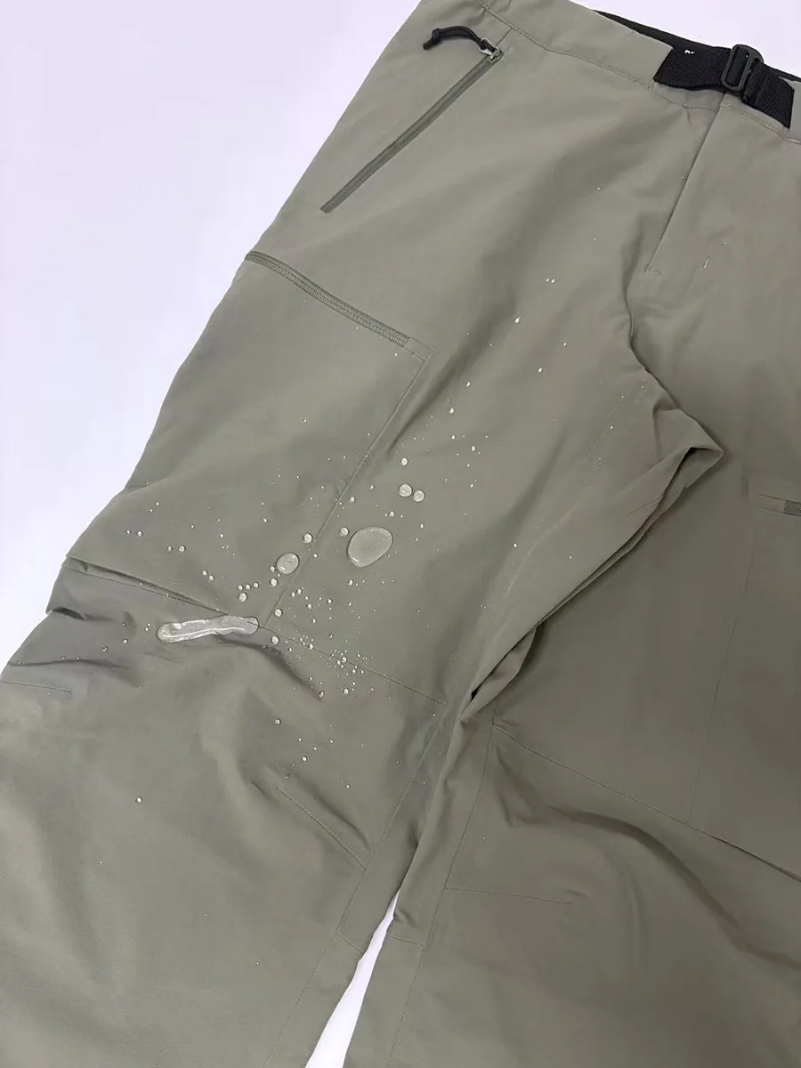 Pantalones tácticos impermeables de pierna recta con botones a presión - imagen 2