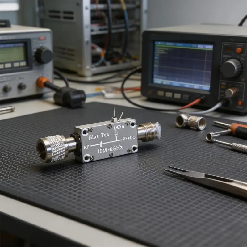 Bias Tee tipo N 10 MHz - 6 GHz inyector DC potencia con terminales - imagen 5