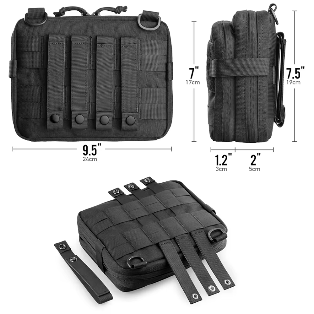 Riñonera táctica MOLLE admin multifuncional EDC para exterior - imagen 3