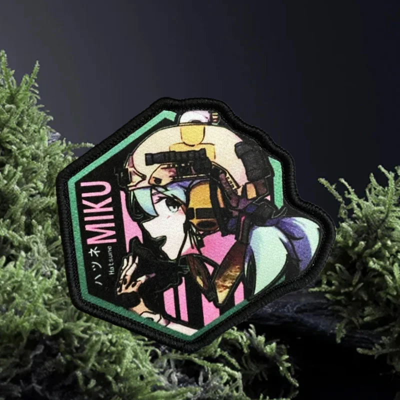 Parche táctico velcro Chica Anime para equipar - imagen 5
