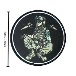 Parche bordado gamer cyberpunk FPV con velcro para mochila