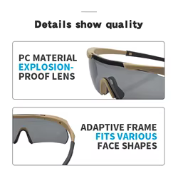 JSJM Gafas tácticas antivaho – Lentes intercambiables para montaña