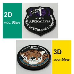 Parche termoadhesivo PVC logotipo 3D para ropa táctica