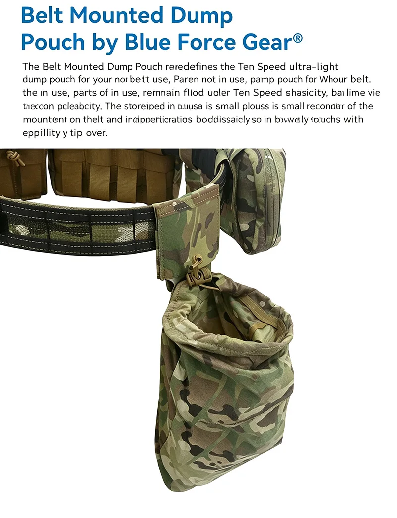 Bolsa táctica plegable con aspecto compacto