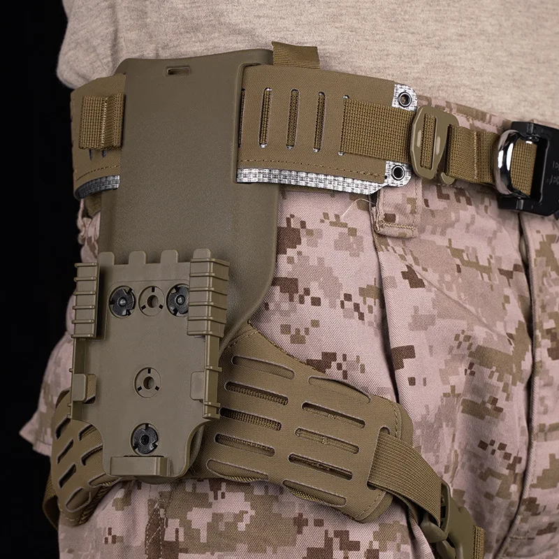 Pistolera táctica drop-leg QLS para muslo Molle rápida G17/M9 - imagen 4