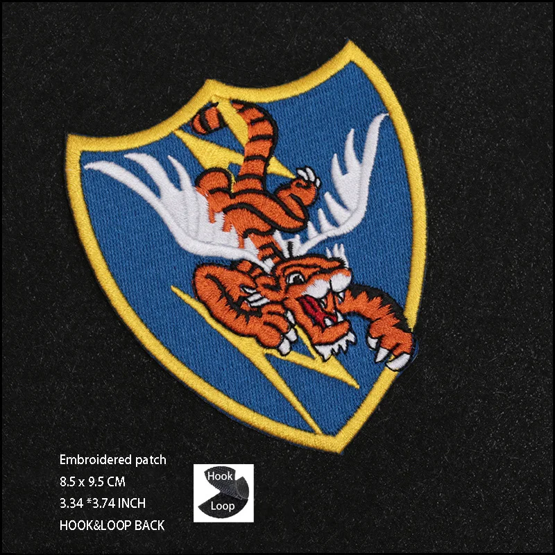 Brazalete táctico Ranger bordado tigre volador moral con velcro - imagen 5