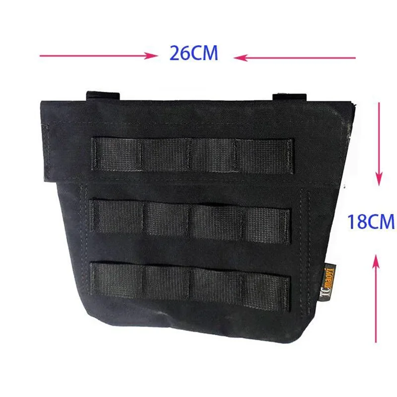 Bolsa colgante MOLLE frontal para chaleco táctico y cinturón
