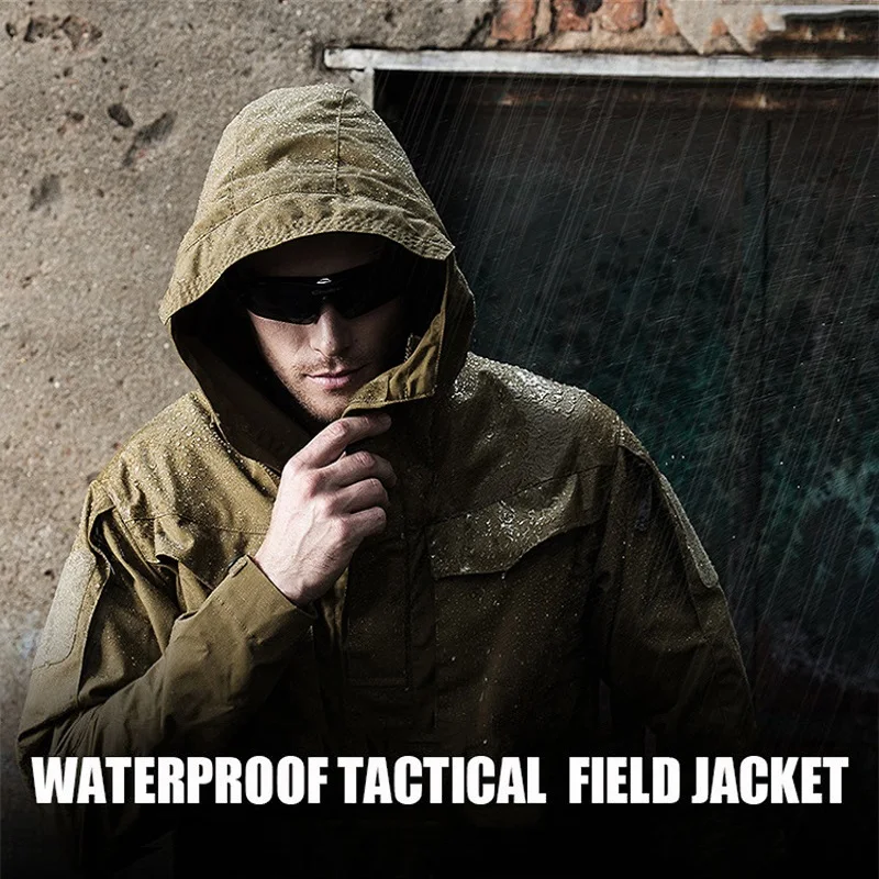 Chaqueta táctica M65 impermeable cortavientos con capucha cálida