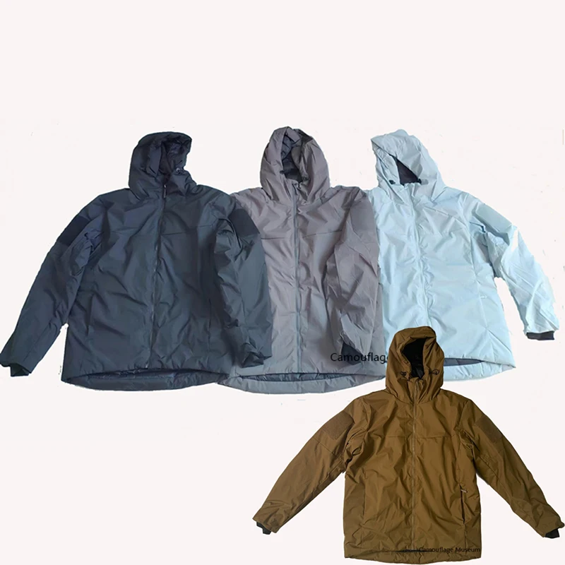Chaqueta outdoor en algodón resistente al viento con capucha invierno - imagen 3
