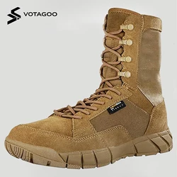 YEVHEV Botas tácticas coyote ligeras para senderismo y trabajo