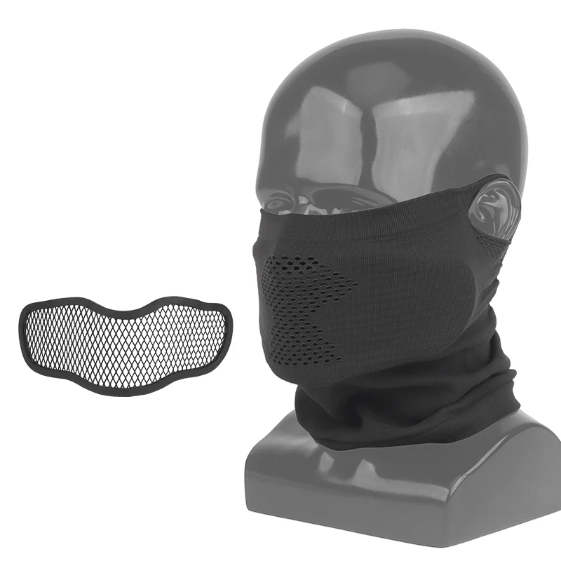 Máscara facial táctica ajustable UV y cortaviento con acero - imagen 3