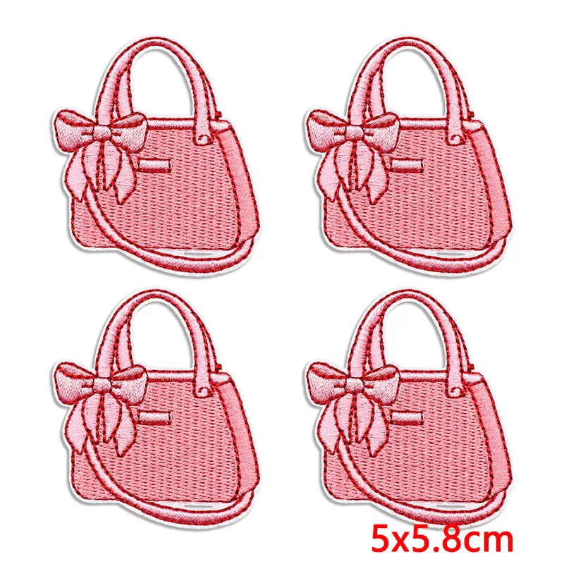 Parche termoadhesivo bordado mariposa rosa con corazón San Valentín - imagen 5