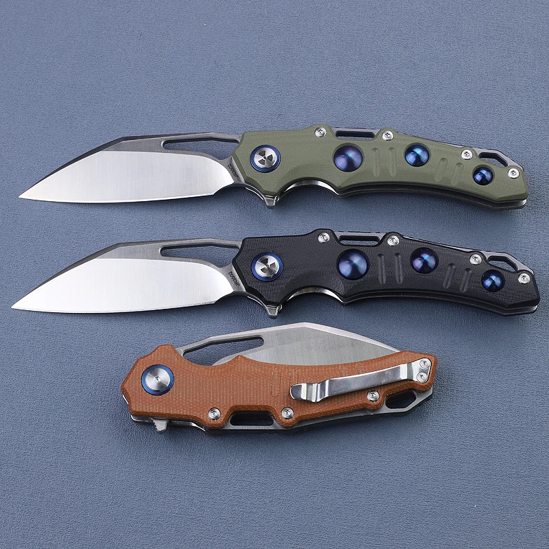 Flipper Zero cuchillo plegable táctico D2 Mikata para camping - imagen 2