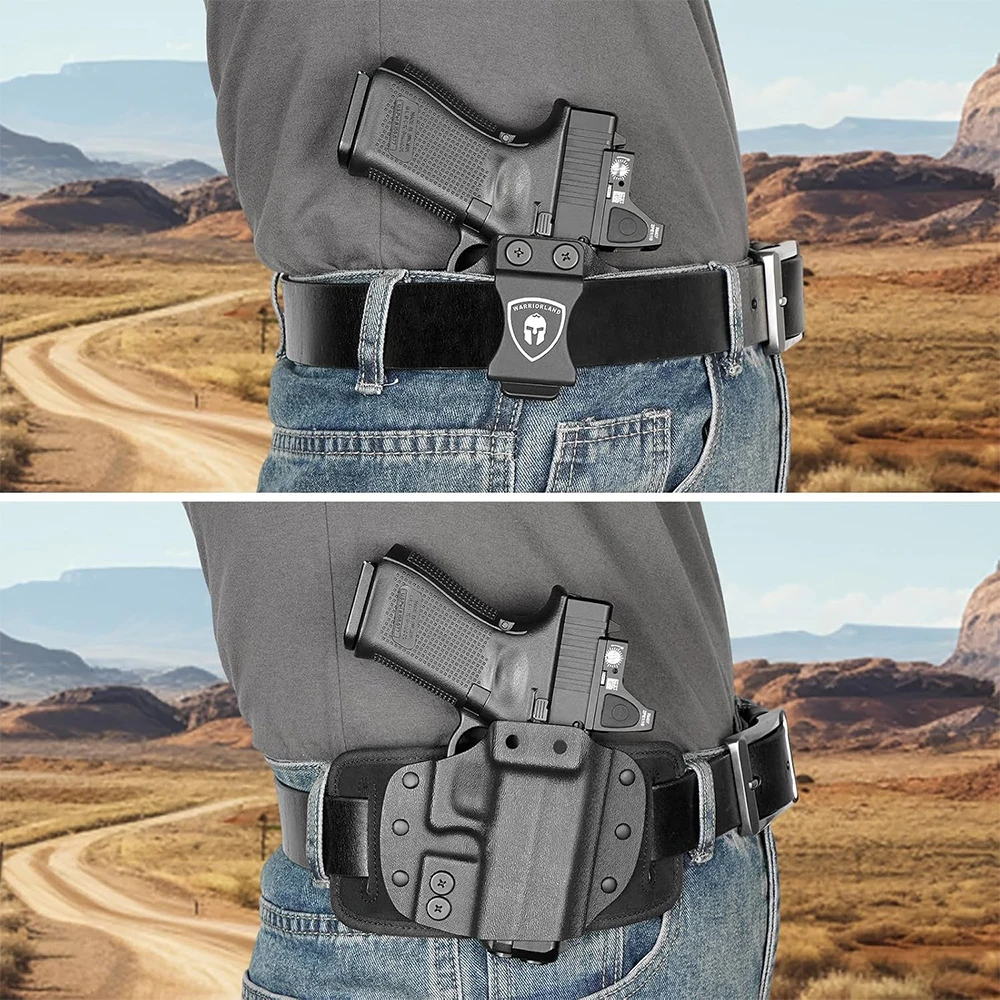 Funda kydex híbrida IWB/OWB para Glock y CZ mano derecha - imagen 3