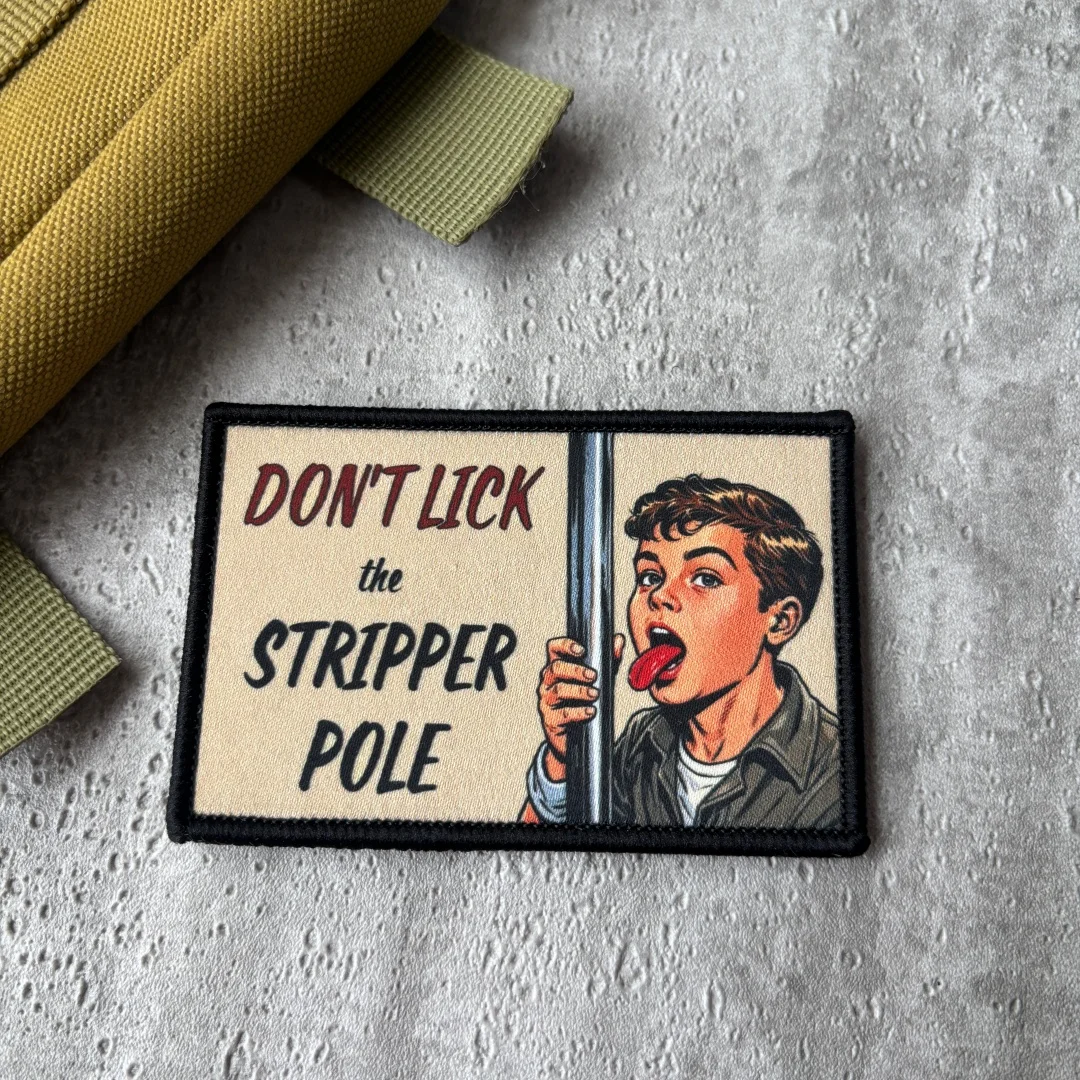 Parche táctico velcro humor vintage No lames el poste para airsoft - imagen 4