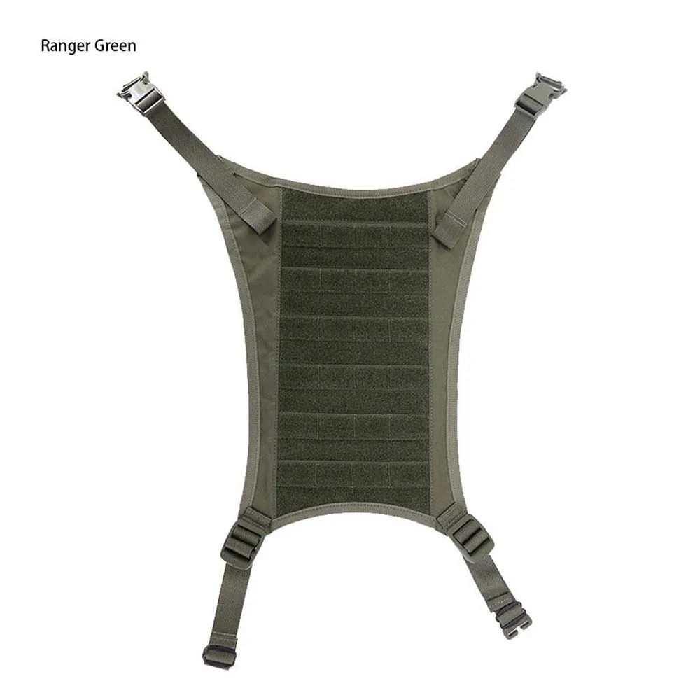 Panel modular MOLLE táctico delantero y trasero con bolsa canguro
