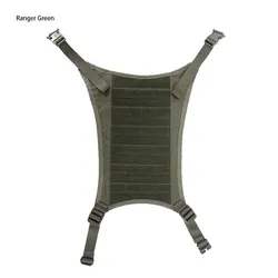 Panel modular MOLLE táctico delantero y trasero con bolsa canguro