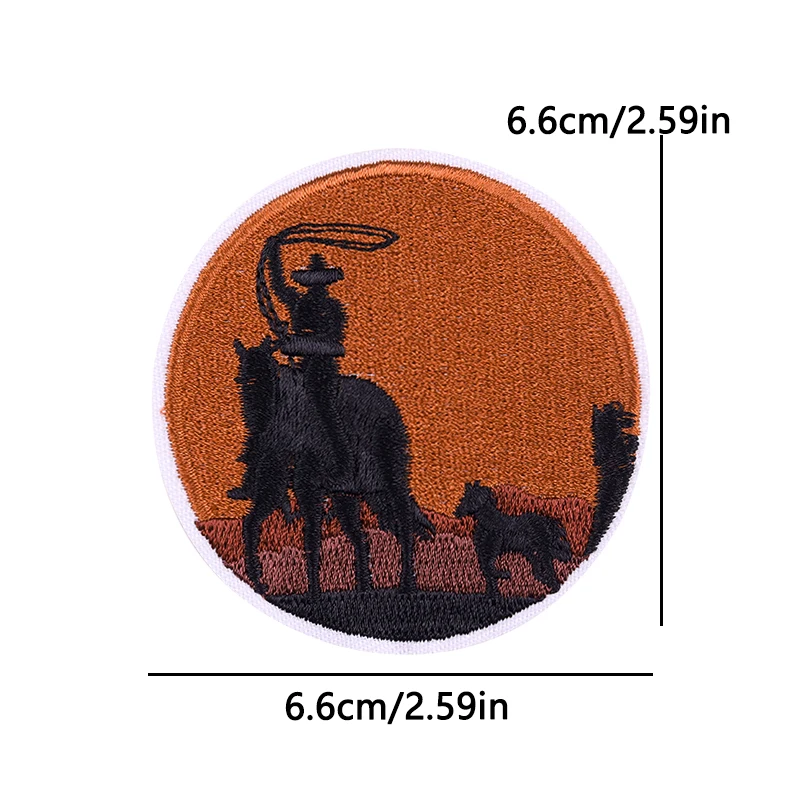 Parche vaquero bordado en denim