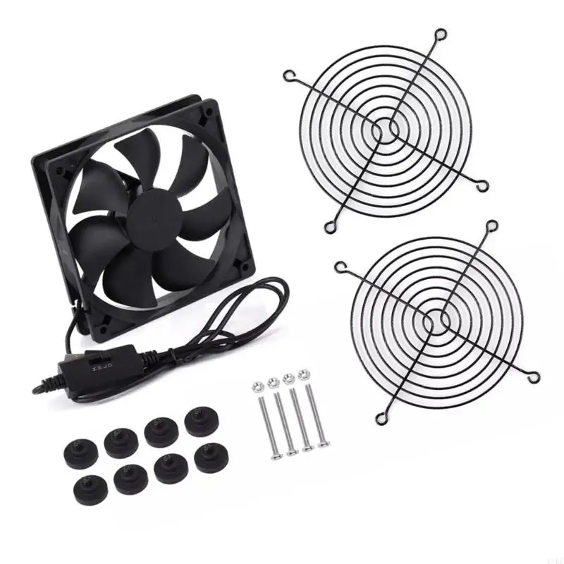 Ventilador PWM silencioso USB para caja NAS y equipo industrial