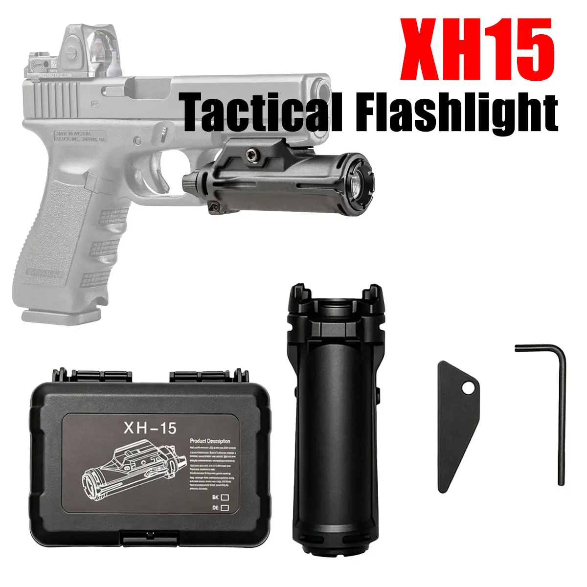 INFORCE WML XH15 – Linterna táctica LED para riel Picatinny
