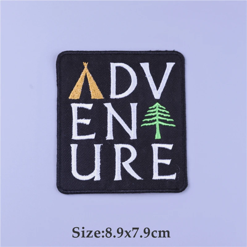 Parches bordados adhesivos tácticos – Montaña outdoor