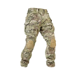Pantalones tácticos cargo con rodilleras para caza y trekking