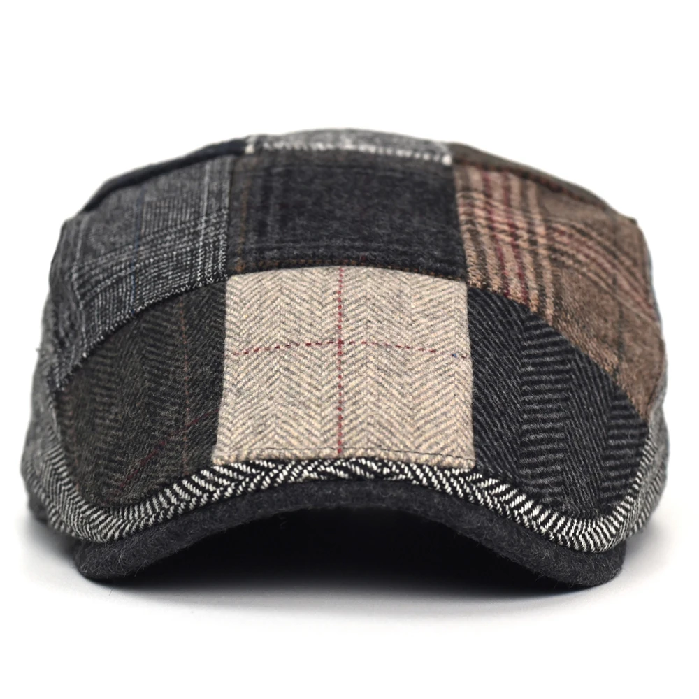 Boina retro outdoor de retales espiga vintage para mujer - imagen 3