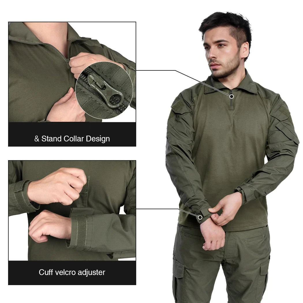 G3 Camisa táctica de combate para hombre camuflaje senderismo - imagen 5
