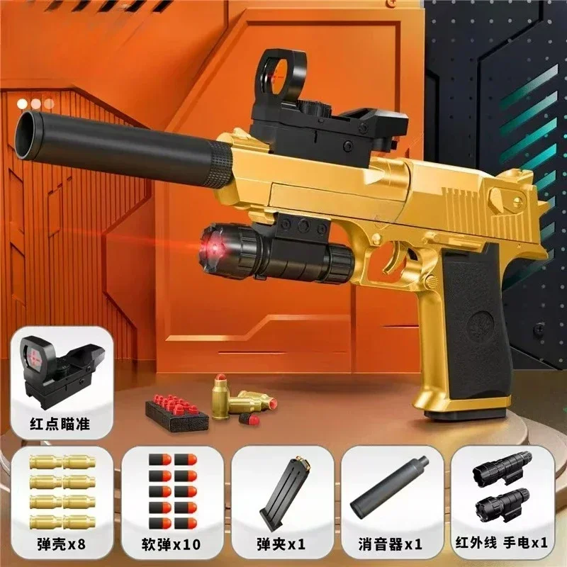 Pistola airsoft educativa expulsión de casquillos bláster espuma - imagen 3