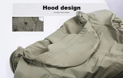 Chándal militar táctico de lana para hombre, chaqueta cargo senderismo