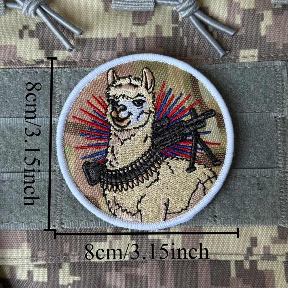 Parche táctico Morale alpaca con velcro gancho y bucle para ropa