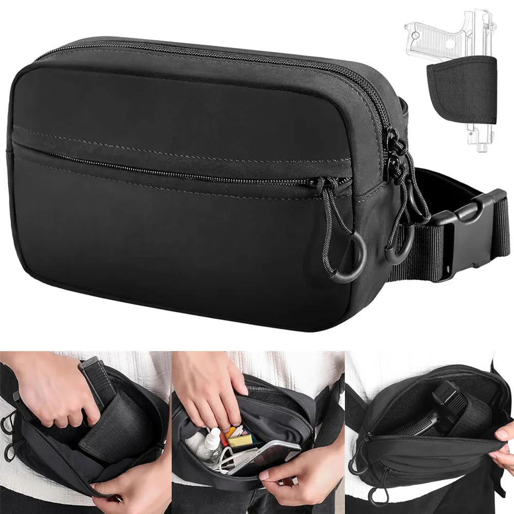 Bolsa riñonera táctica EDC con funda oculta para pistola - imagen 2