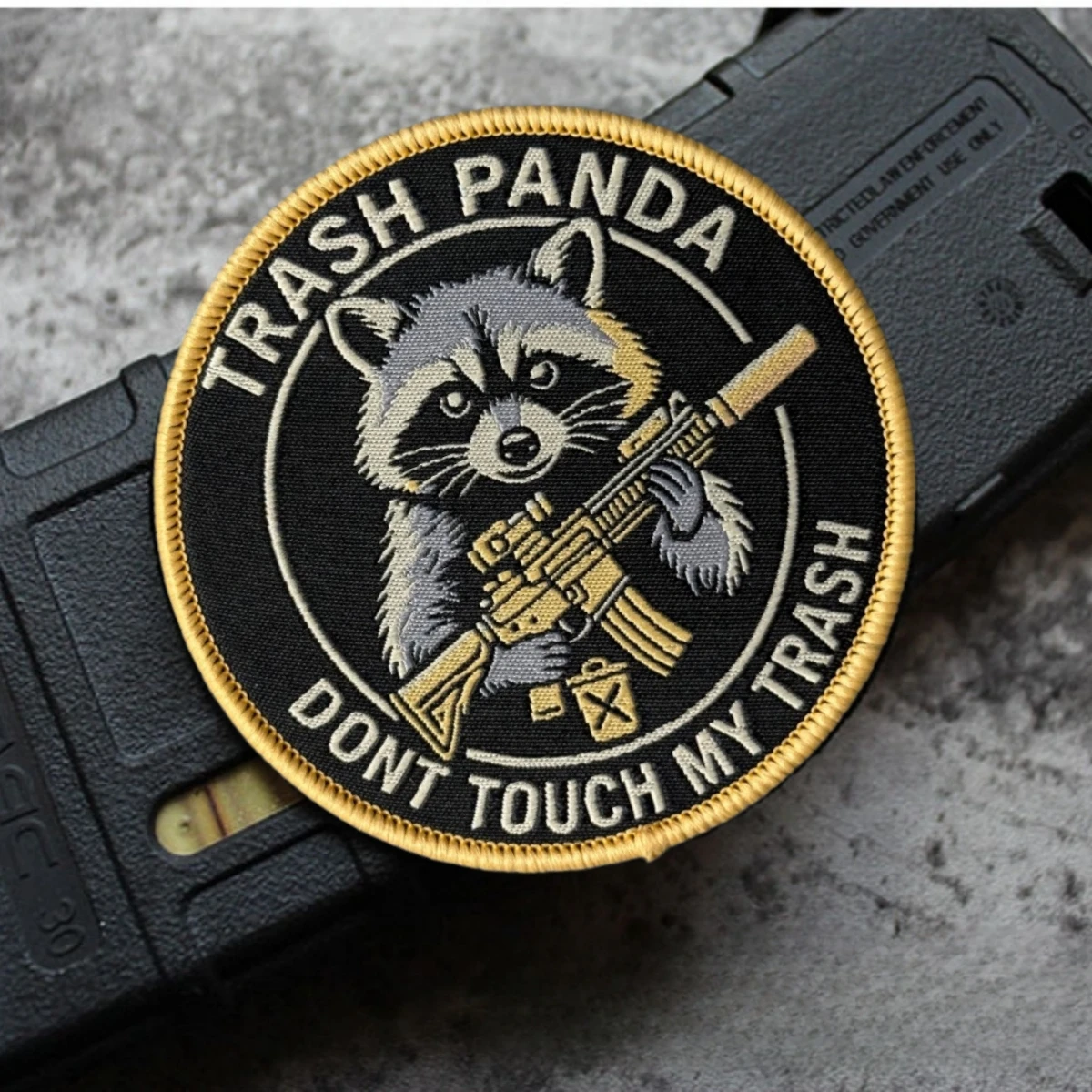 Parche moral táctico Panda No toques mi basura con Velcro - imagen 5