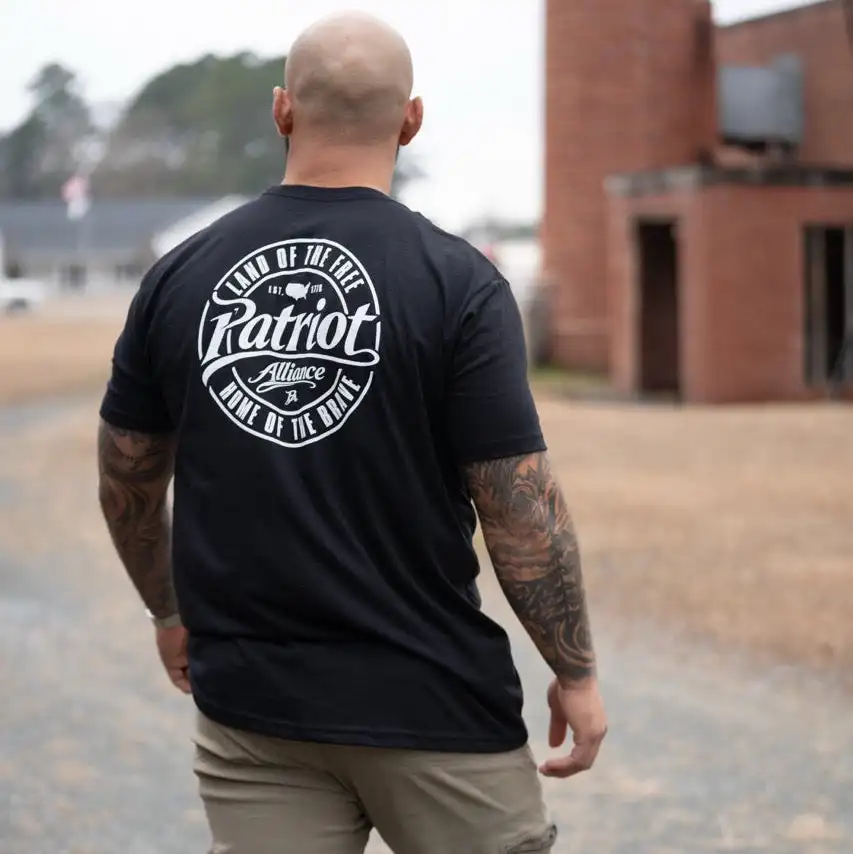Patriot Alliance camiseta táctica Land of The Free unisex lujo - imagen 5