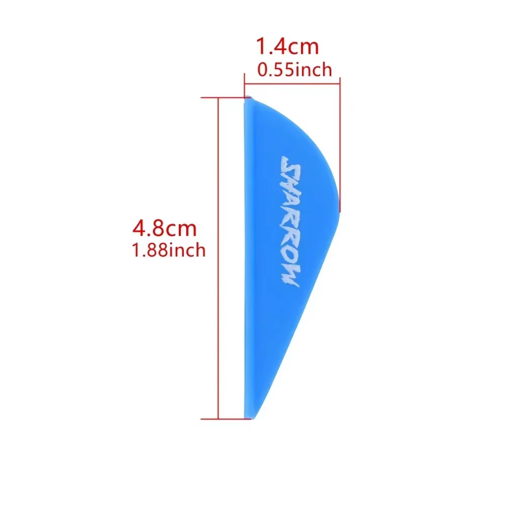 Plumas de goma 2 pulgadas flecha–Emplumado DIY arco compuesto recurva - imagen 5