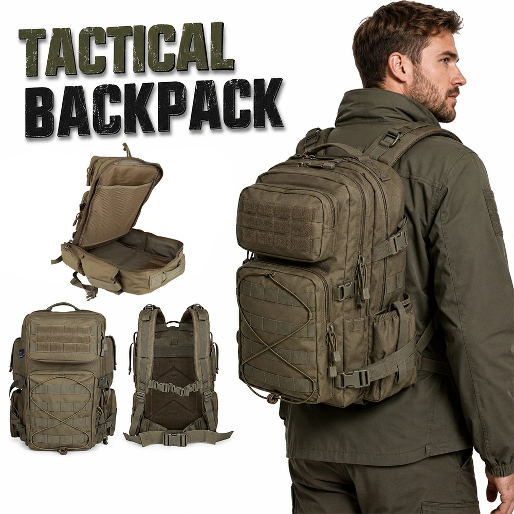 Mochila táctica MOLLE para airsoft y trekking – gran capacidad - imagen 5