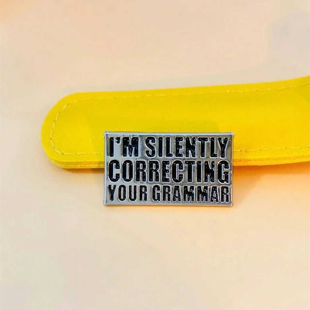 Broche de aleación frase divertida para ropa y mochilas - imagen 4