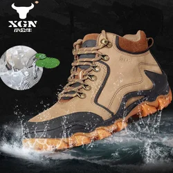 XGN Botas Tácticas Piel Vacuna Senderismo Impermeable