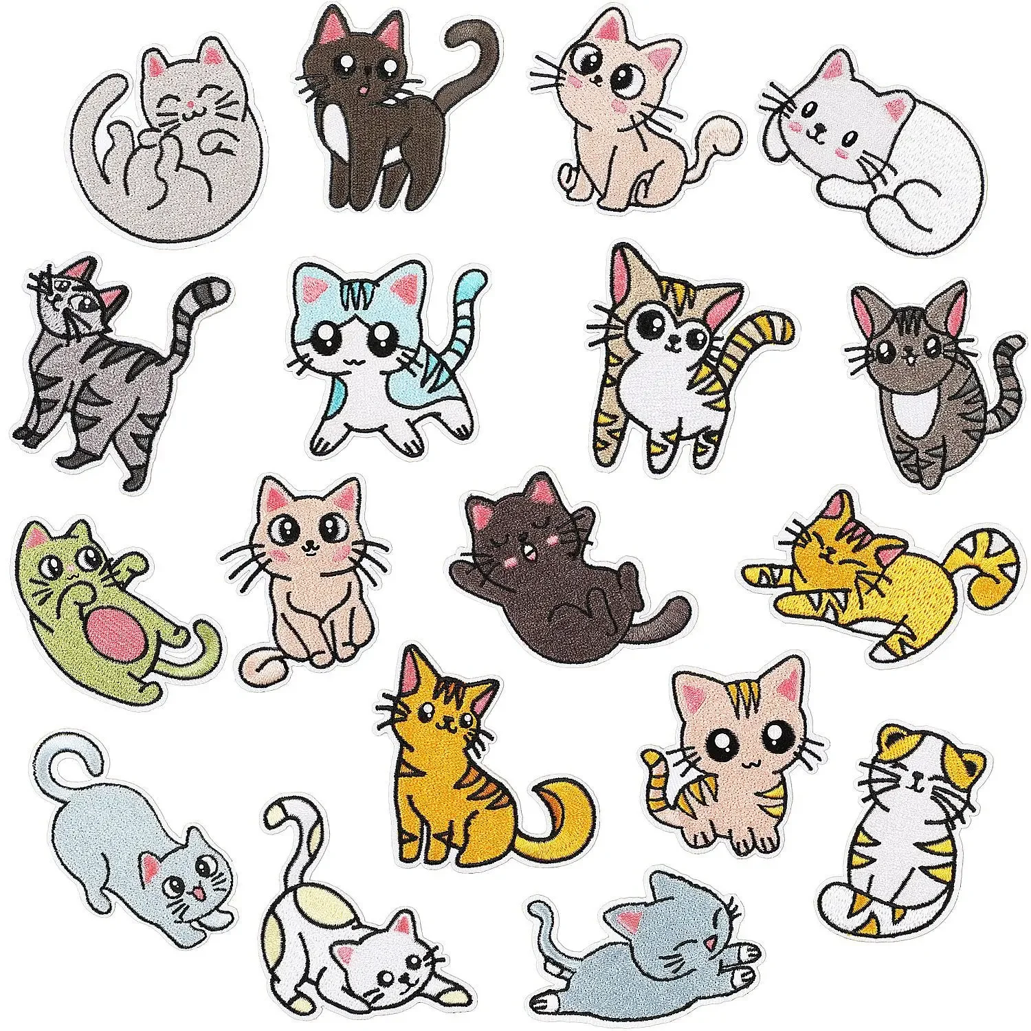 Parche bordado para planchar gatitos juguetones en ropa de bebé - imagen 5
