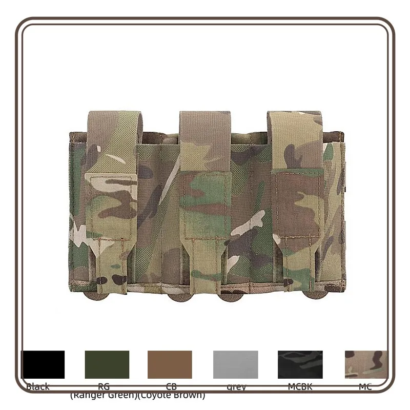 Portacargadores triple 5.56 MOLLE para chalecos JPC SPC AVS - imagen 5