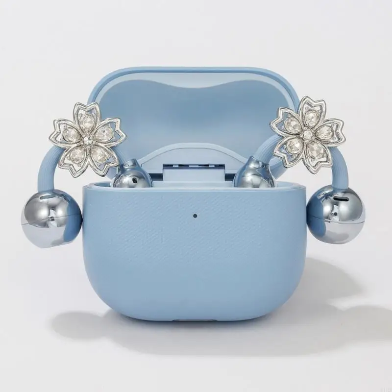 Adorno floral plateado para auriculares FreeClip 1/2 - imagen 2